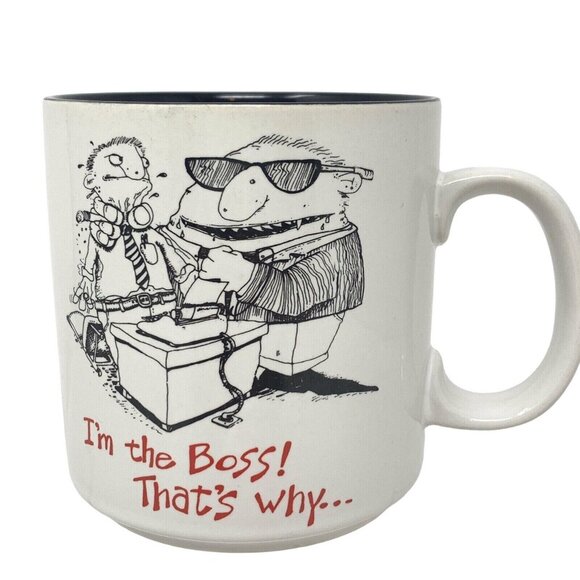 I’m The BOSS! That's Why John Lamb Papel Korea Coffee Cup Mug Gift for Bosses - Picture 1 of 4